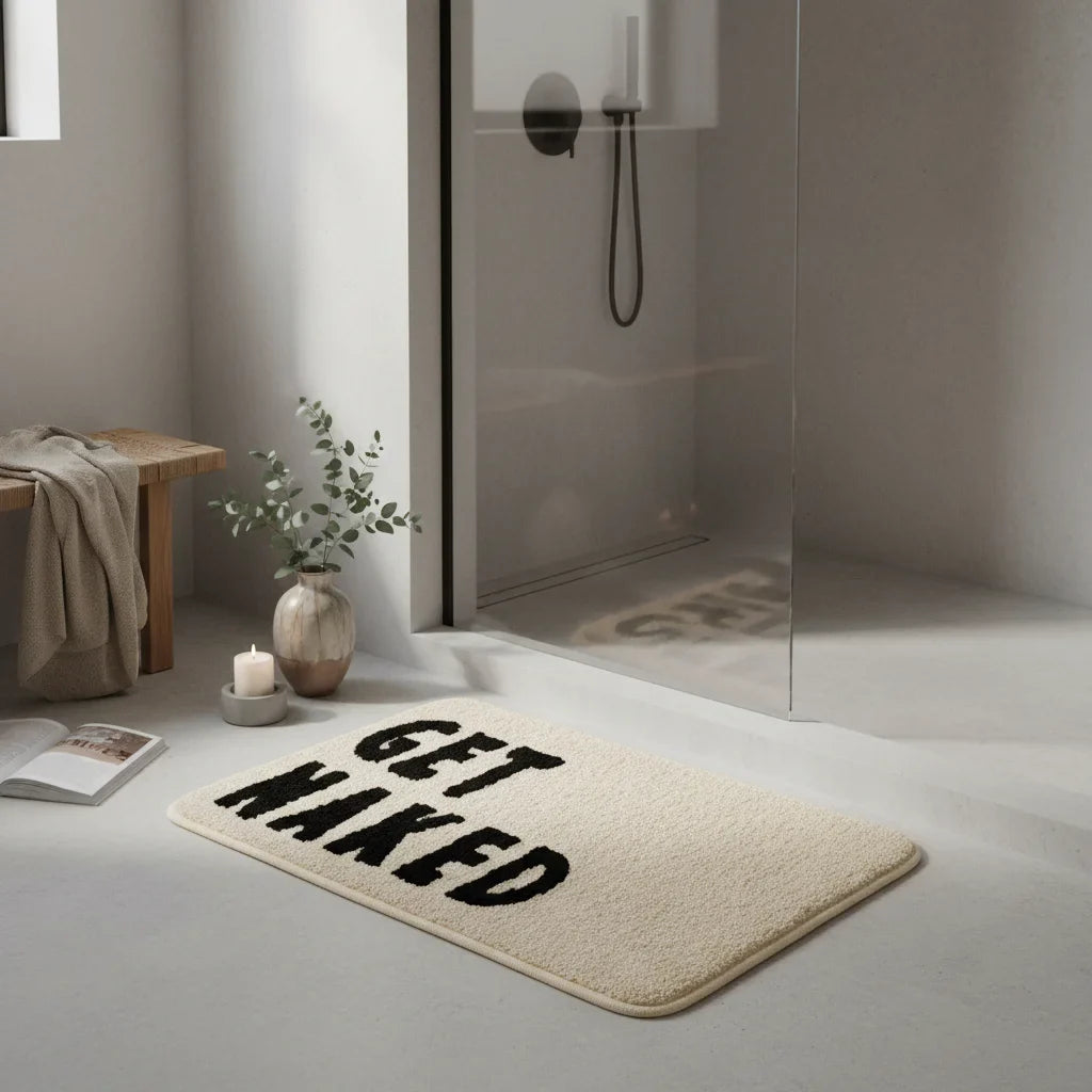 Get Naked Bathroom Rug