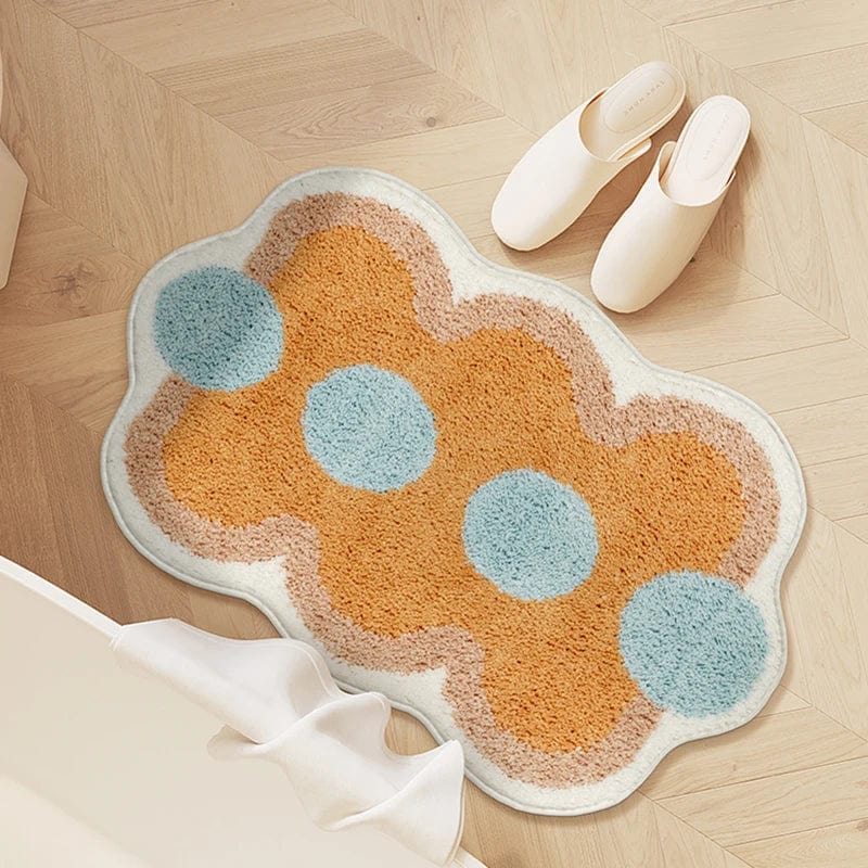 Orange Bathroom Rug