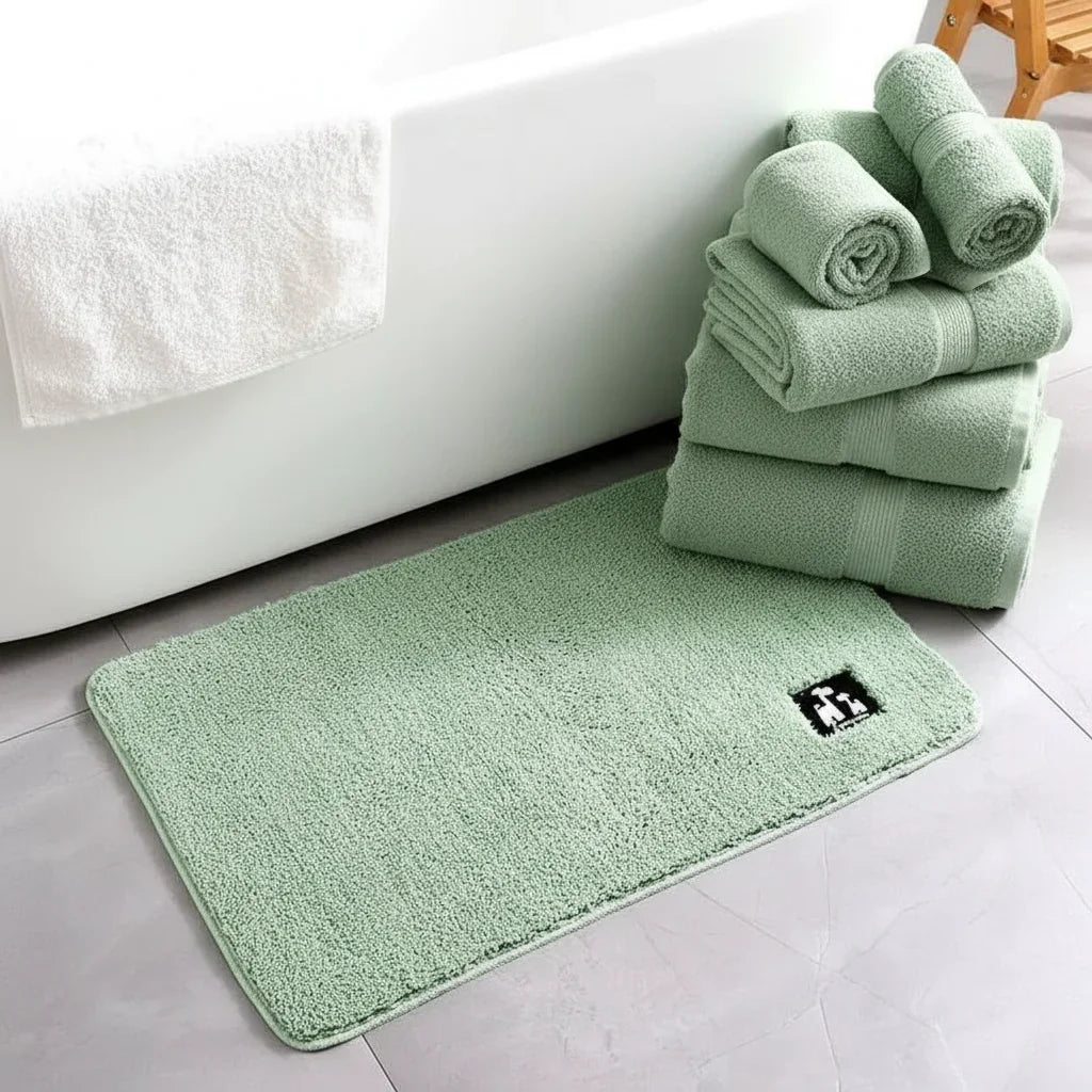 Green Bathroom Rug