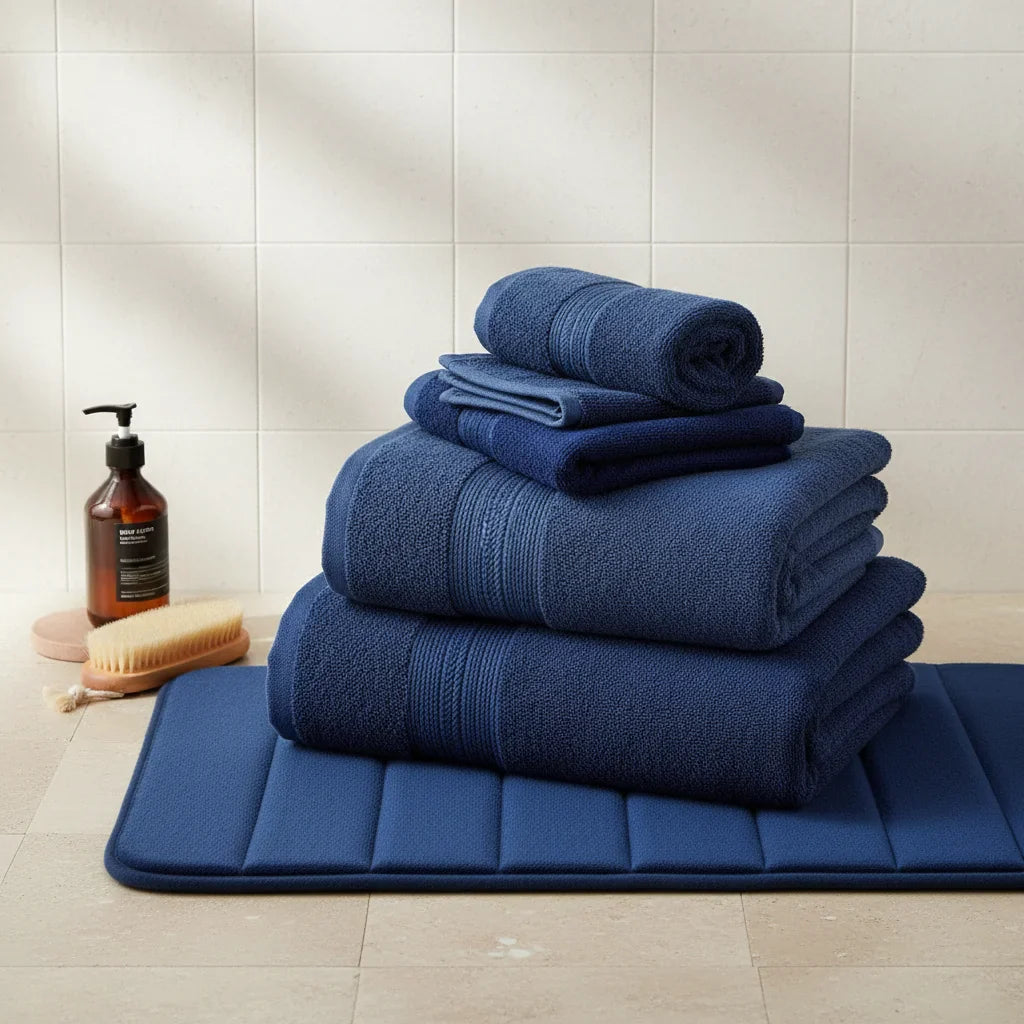 Thick Blue Bath Mat - view 10