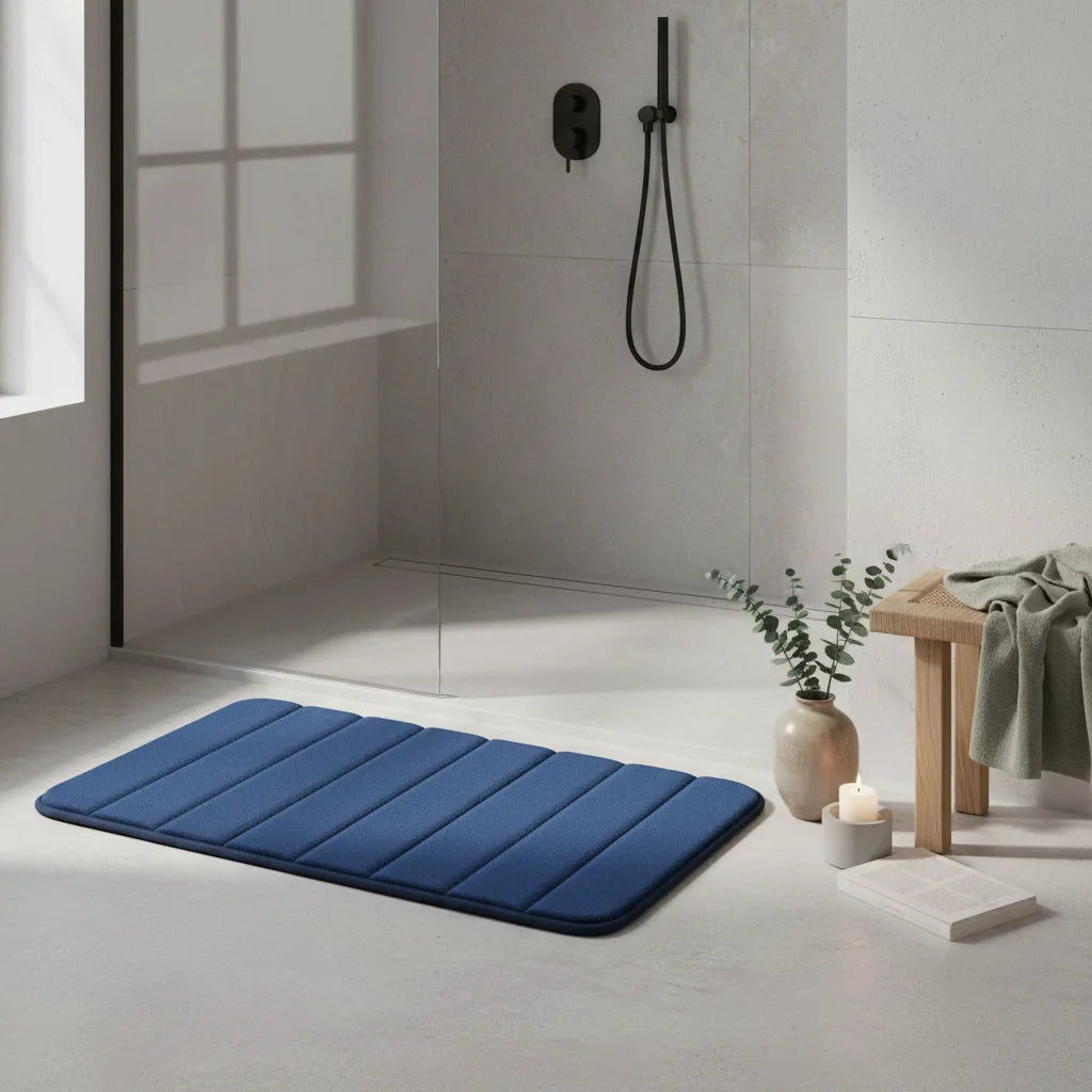 Thick Blue Bath Mat - view 9