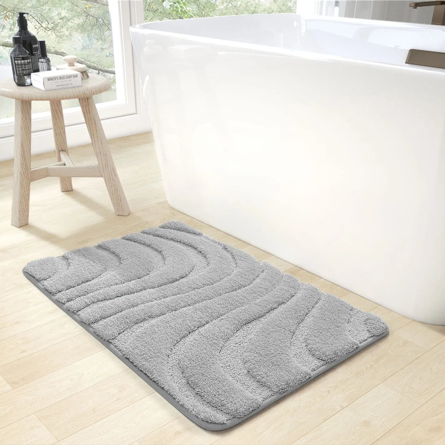Thick Gray Bath Mat - color variations