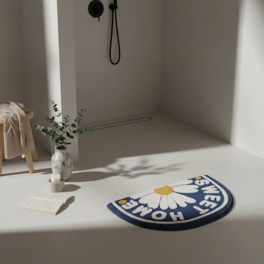 Thick Half Moon Bath Mat - lifestyle photo