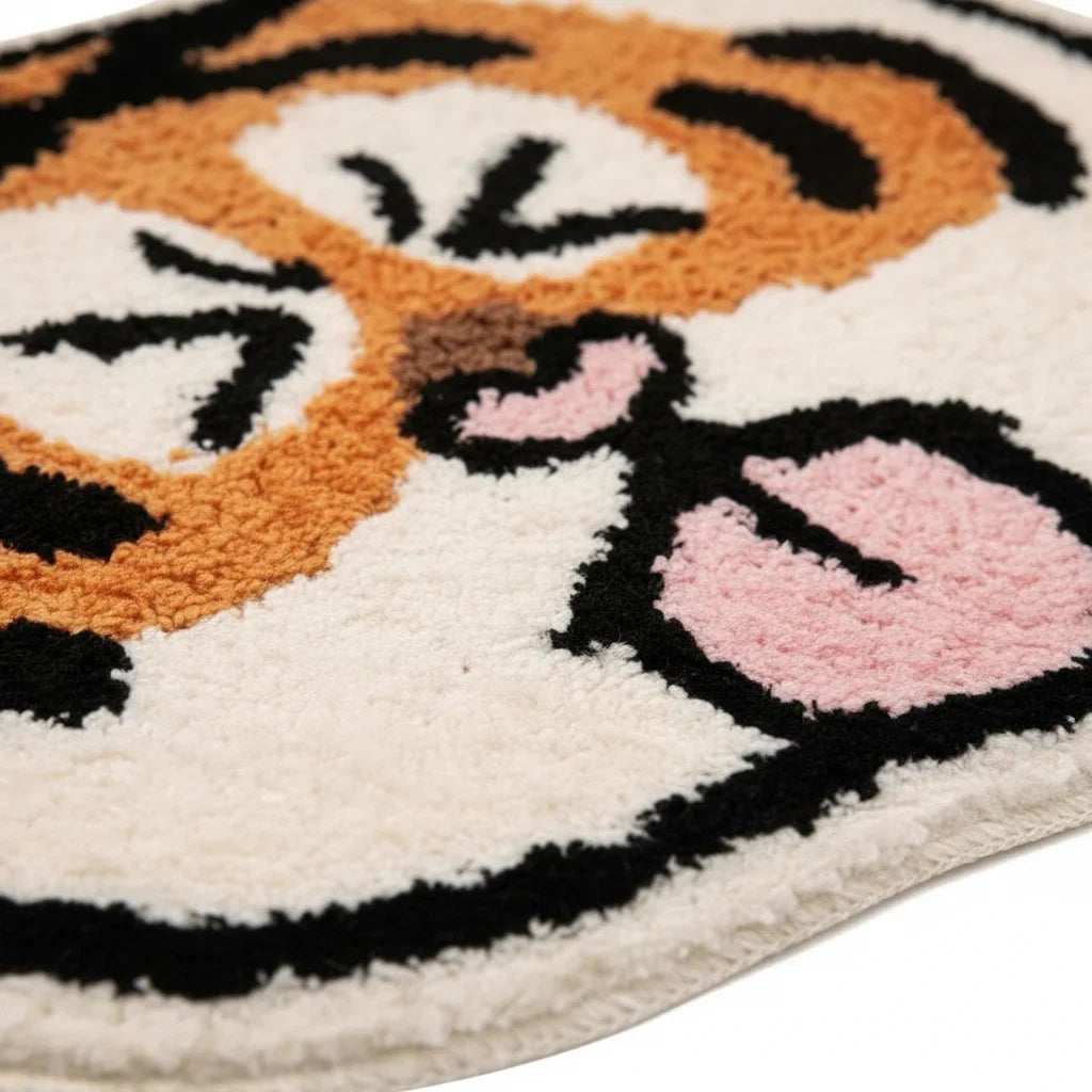 Tiger Bath Mat - size comparison