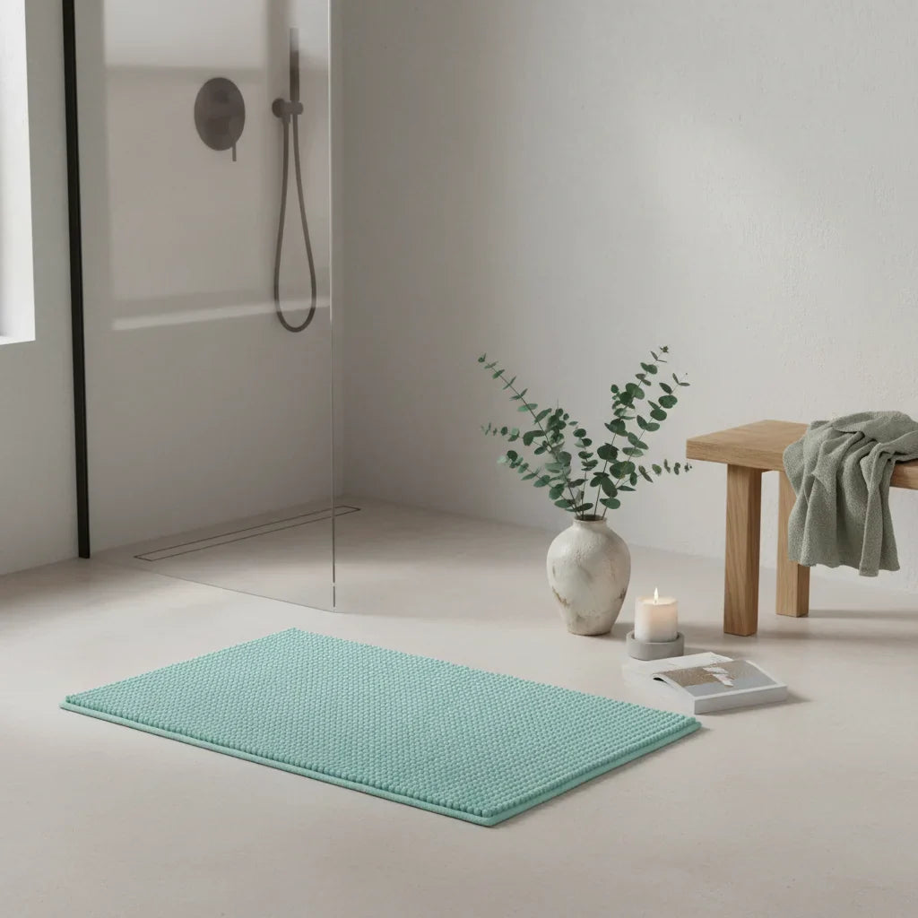 Turquoise Bath Mat - lifestyle photo