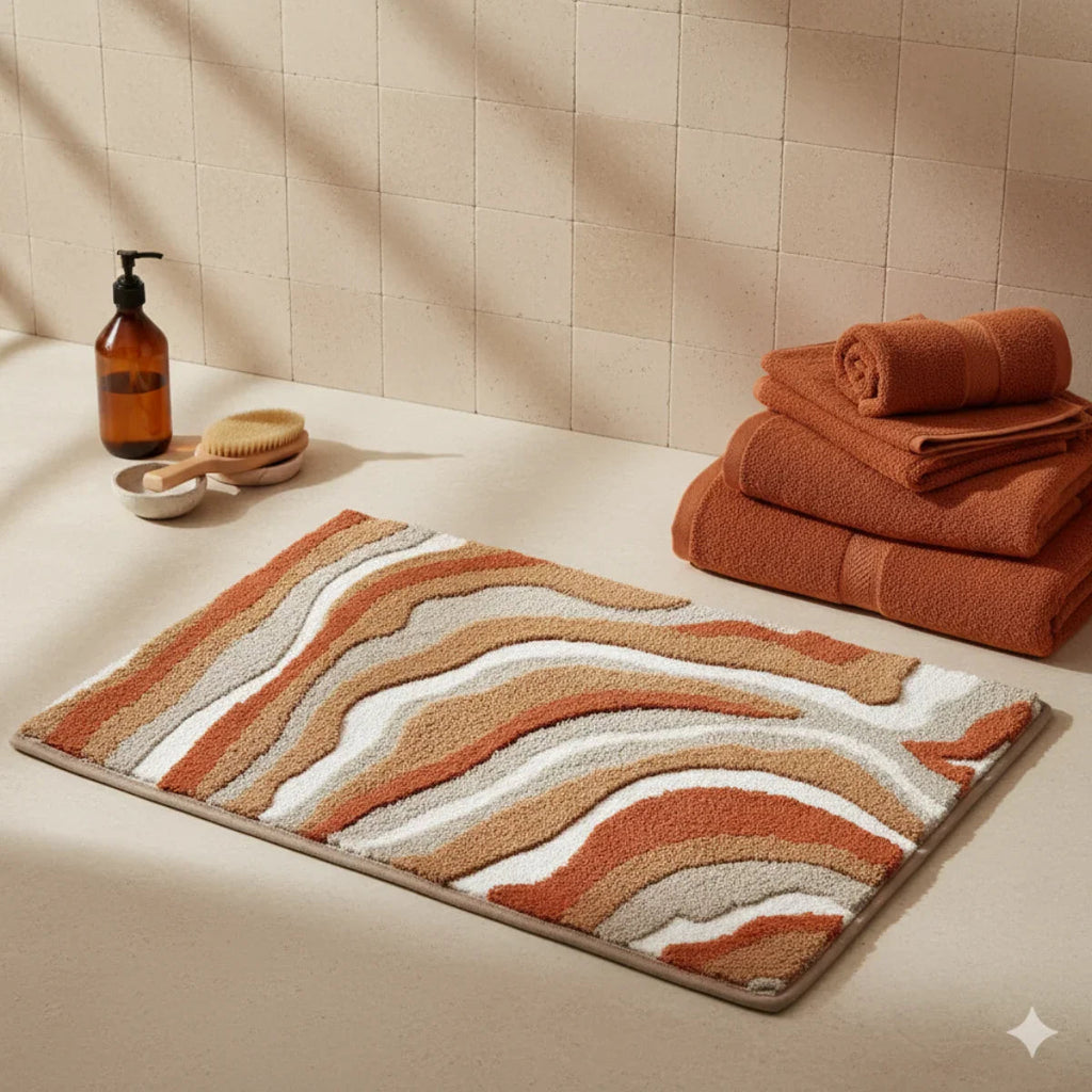 Vague Bath Mat - close-up texture
