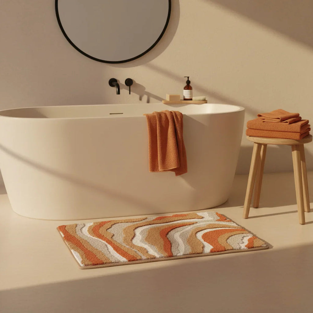 Vague Bath Mat - size comparison