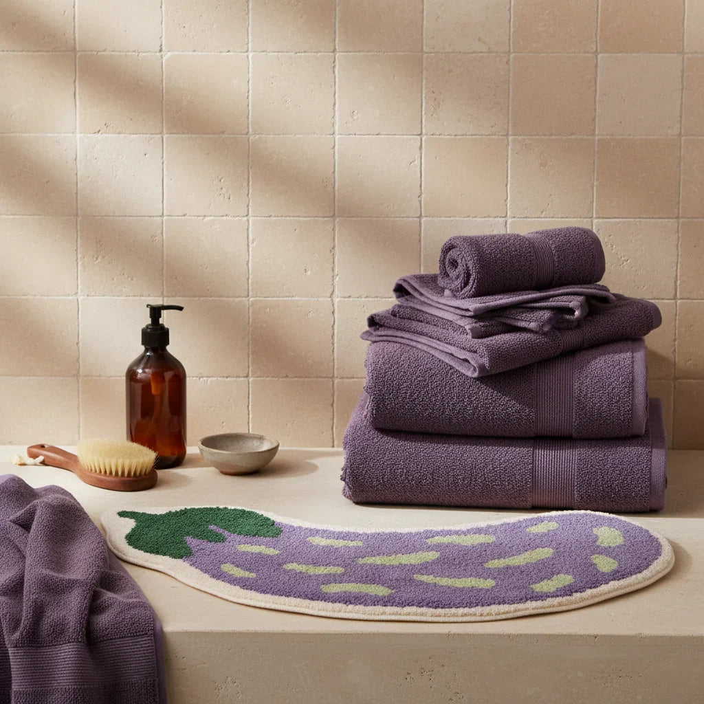 Vegetal Bath Mat - close-up texture