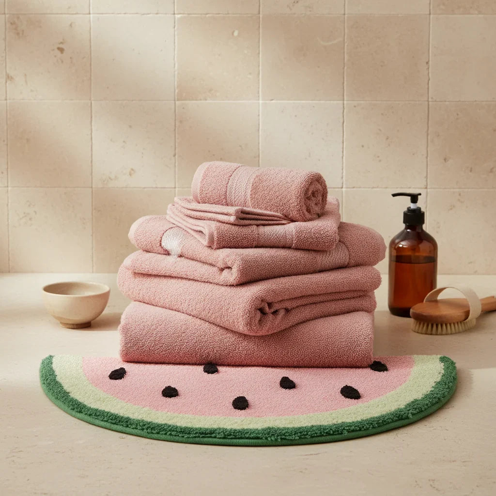 Watermelon Bath Mat - close-up texture