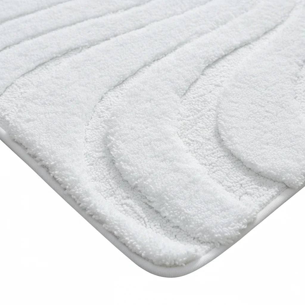 White Bathroom Rug - view 10
