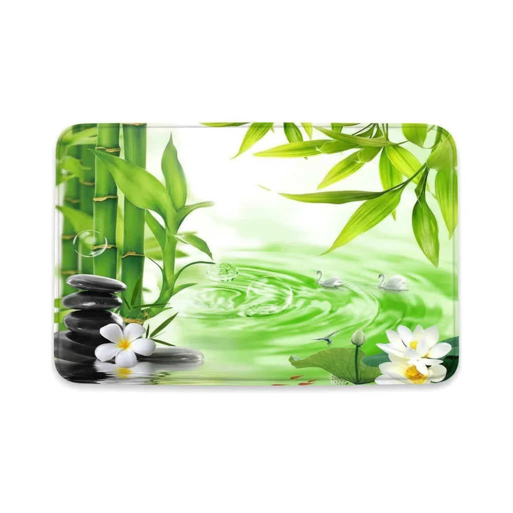 Zen Bath Mat - bathroom setting