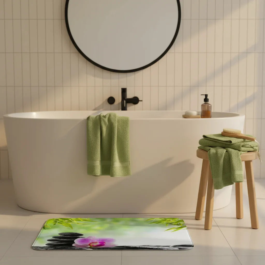 Zen Bath Mat - size comparison