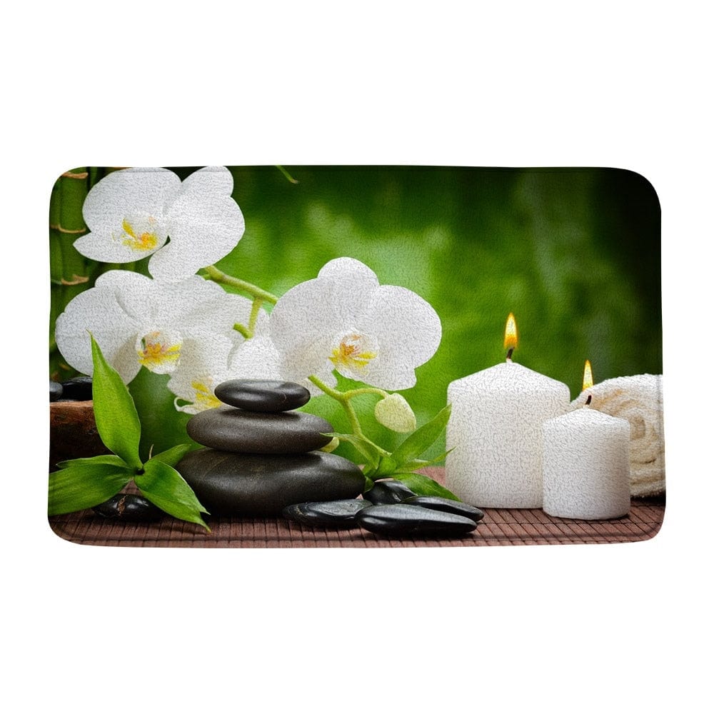 Zen Bathroom Rug - bathroom setting